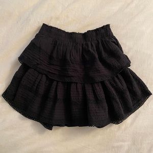 Aerie rock ‘n’ ruffle mini skirt